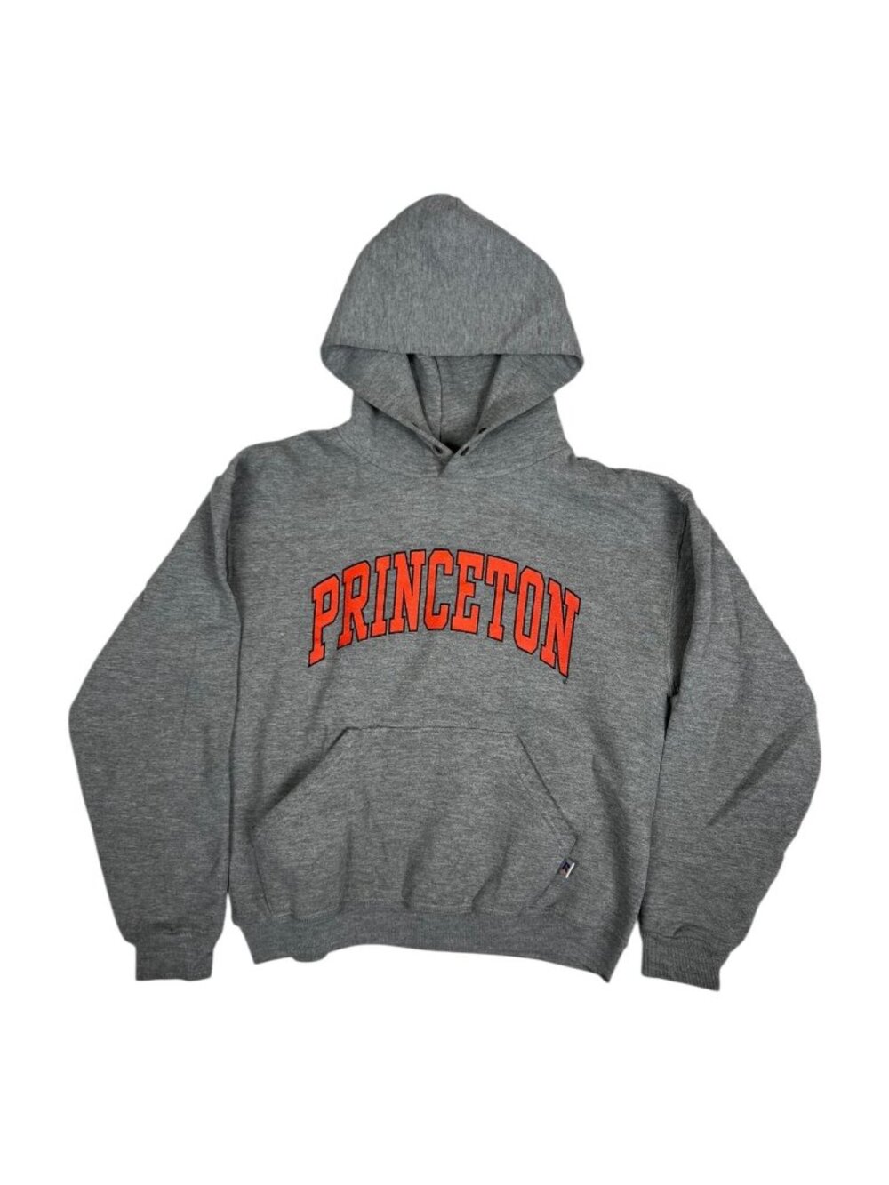 Vintage Princeton Tigers Hoodie Sweatshirt Youth Large Gray Russell Athletic